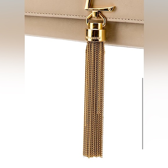 NUDE✨YSL✨ Kate tassel bag medium Saint Laurent shoulder bag clutch YSL purse - Picture 8 of 15